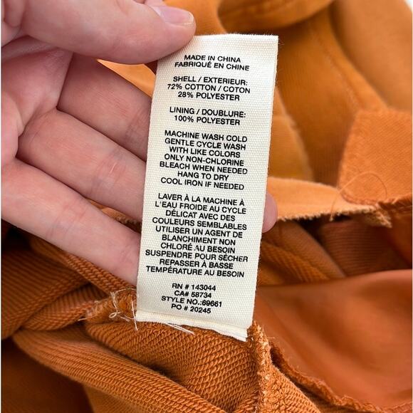 Avec Les Filles Oversized Shirt Jacket Shacket Cozy Patch Pockets Orange - Med - Picture 13 of 14